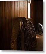 Old Wheels Metal Print