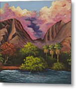 Olowalu Valley Metal Print