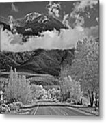 On The Road Heading North From Taos New Mexico Metal Print