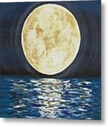 Once In A Very Blue Moon Metal Print