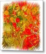 One Pan Pasta Cooking Metal Print