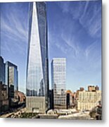 One World Trade Center Reflecting Pools Metal Print