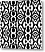 Op Art Pattern Geometric Black White Art No.338. Metal Print