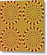 Optical Ilusions Summer Spin Metal Print