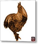 Orange Rooster - 3166 Fs Metal Print