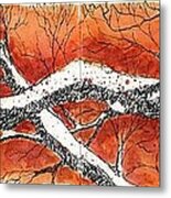 Orange Tree Metal Print