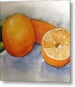Oranges From The Tree Metal Print