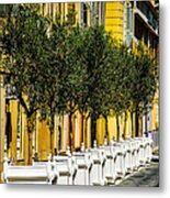 Orderly Street Scene Metal Print