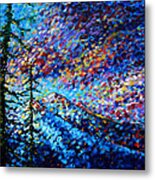 Original Abstract Impressionist Landscape Contemporary Art By Madart Mountain Glory Metal Print