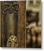 Ornate Brass Doorknob Metal Print