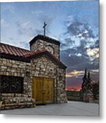 Oro Valley United Church Of Christ Sunset Metal Print