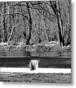 Out Of Place Waterfall Metal Print