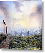 Out To Sea.. Morning Mist Metal Print