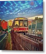 Outbound Alewife #mbta #redline #t Metal Print