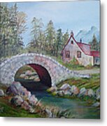 Over The Bridge Metal Print