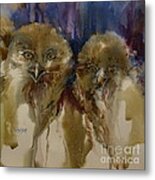 Owls Metal Print