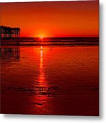 Pacific Beach Sunset Metal Print