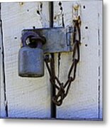 Padlocked Metal Print