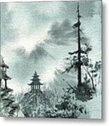 Pagoda Valley Metal Print