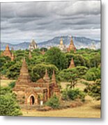 Pagodas Of Bagan Metal Print