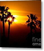 Palm Desert Sunset Metal Print