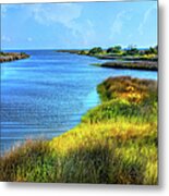 Pamlico Sound On Ocracoke Island Outer Banks Metal Print