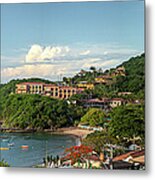 Panoramic Photo Of Buzios Metal Print