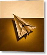 Paper Airplanes Of Wood 1 Metal Print