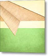 Paper Airplanes Of Wood 17 Metal Print