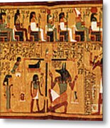 Papyrus Of Ani, Weighing Of The Heart Metal Print