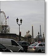 Paris France - Street Scenes - 121243 Metal Print