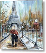 Paris Lovers I Metal Print