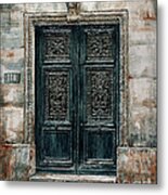 Parisian Door No. 118 Metal Print