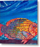 Rainbow Parrotfish Metal Print