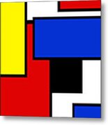 Partridge Family Abstract 2 A Metal Print