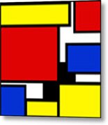Partridge Family Abstract 3 C Square Metal Print