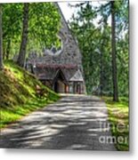 Pathway To Crathie Church Metal Print