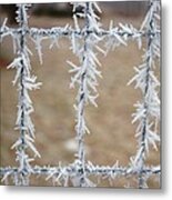 Patterned Frost Metal Print