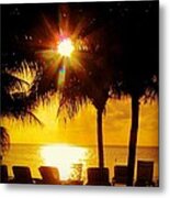 Peace Love And Sunsets Metal Print