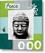 Peaceful Buddha- Zen Art Metal Print