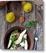 Pears And Gorgonzolla Salad Metal Print