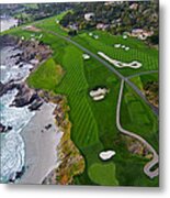 Pebble Beach Golf Course Metal Print