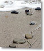 Pebbles On The Beach Metal Print