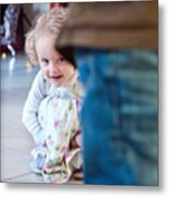 Peekaboo Metal Print