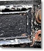 Peeling Black Paint And Old Locks Metal Print