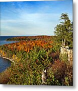 Peninsula State Park Lookout In The Fall Metal Print