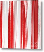 Peppermint Stick Abstract Metal Print