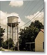 Perry Water Tower From Alley Metal Print