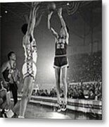 Pete Maravich Jump Shot Metal Print