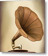 Phonograph Record Player Metal Print